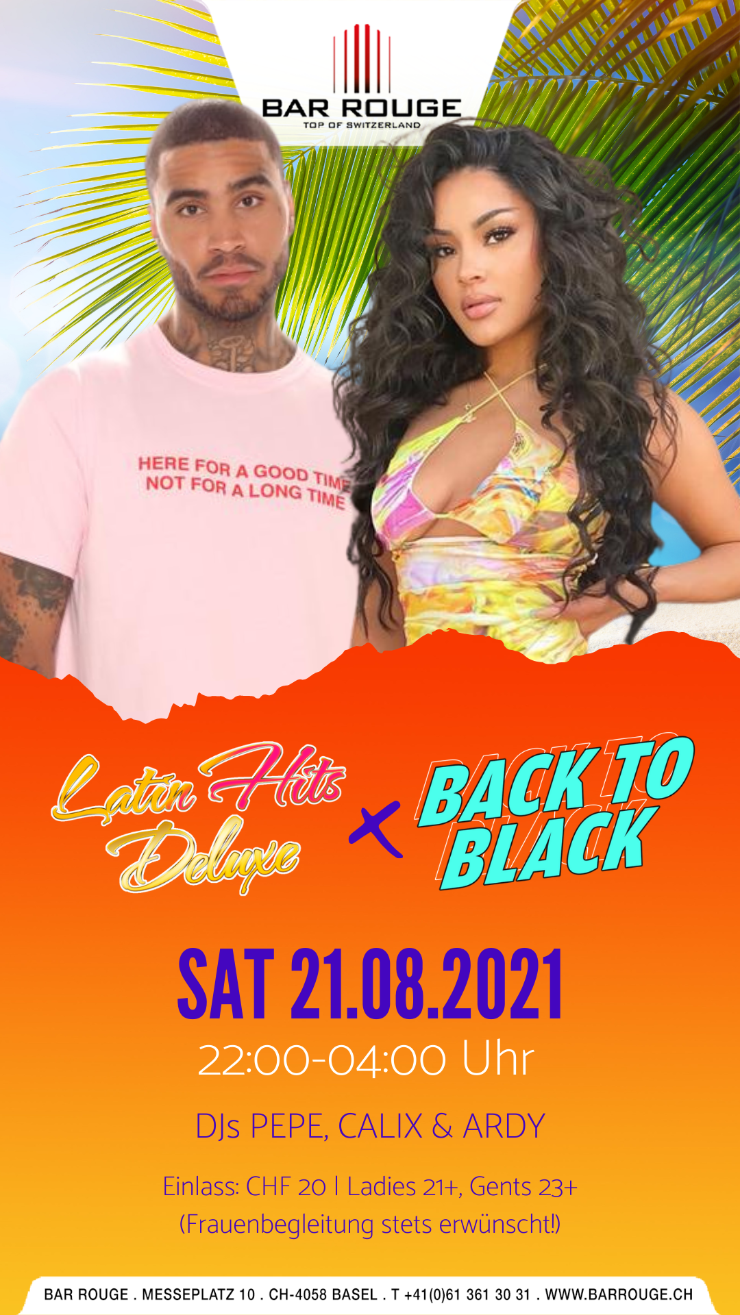 Latin Hits Deluxe x Back to Black, 21 August 2021 Bar Rouge